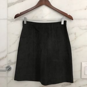 Charcoal Mini High-Waisted A-Line Skirt | Babaton / Aritzia